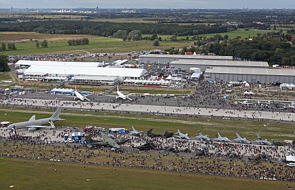 Die ILA 2012 fand auf dem neuen Berlin ExpoCenter Airport statt.