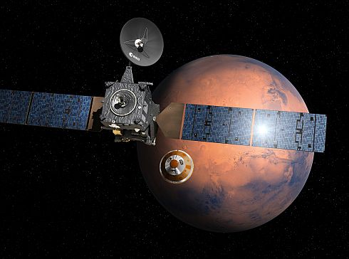 Die missglückte weiche Landung von Schiaparelli auf dem Mars ist ein herber Rückschlag für die europäische Raumfahrt. Foto: ESA