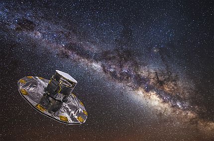 Fünf Jahre lang wird GAIA rund eine Milliarde Sterne in unserer Milchstraße zählen. Foto: ESA
